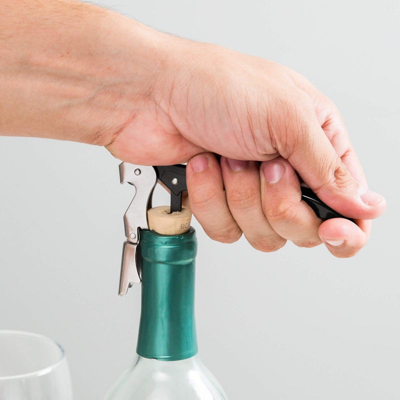 Oenophilia Duo-Lever Professional Waiters Corkscrew, Wine Opener and Foil Cutter, Bottle Opener - Plated, Iridescent Rainbow - Image 5